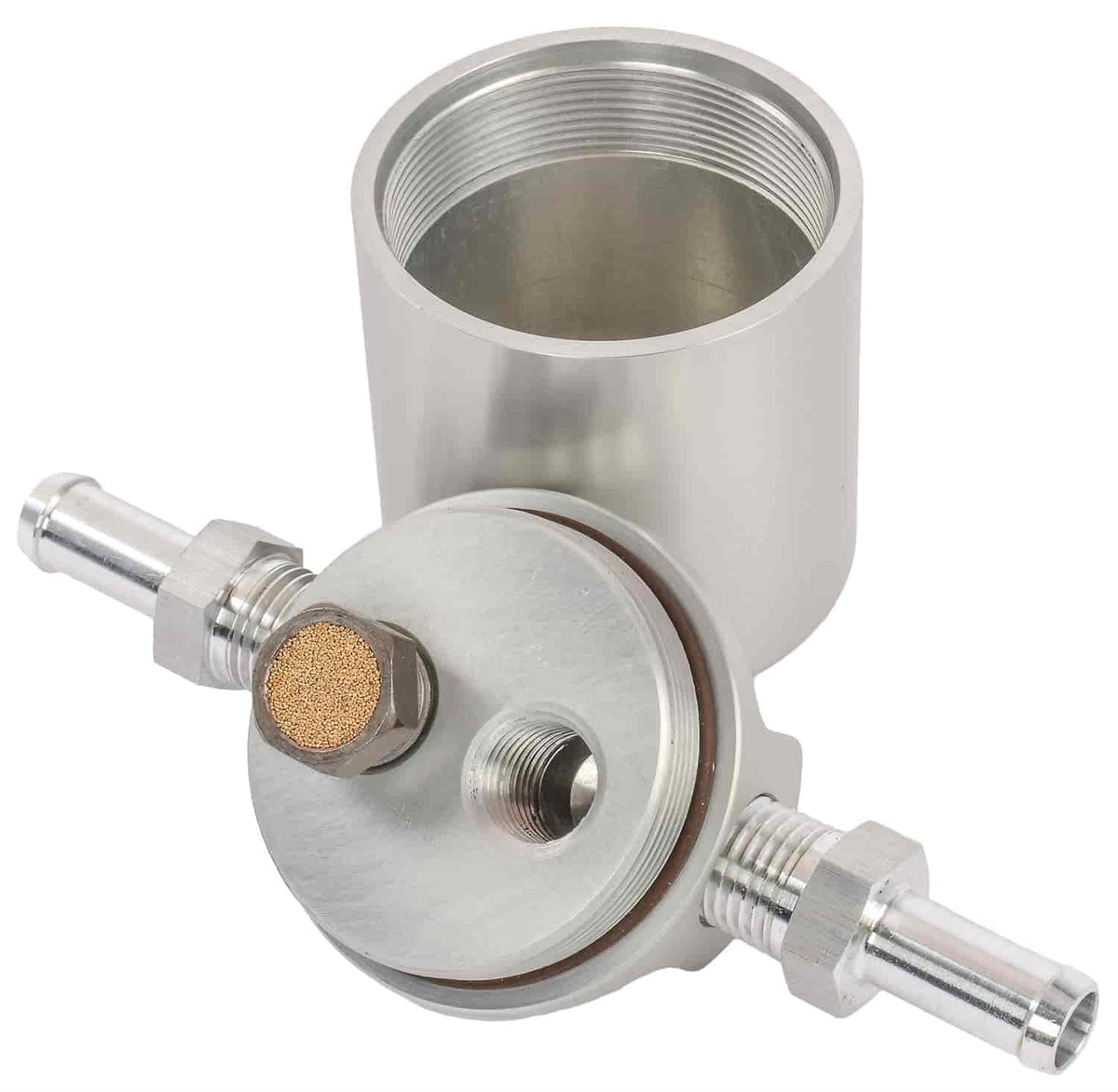 JEGS Oil Air Design Aluminum Universal Separator Small/Lightweight Billet 52206