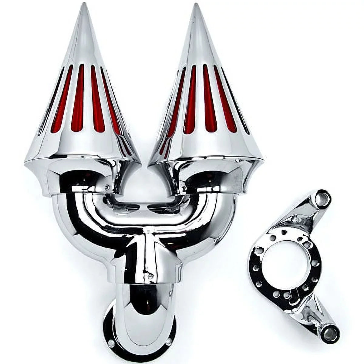Chrome Applications Intake Compatible Dual Krator Filter Harley-Davidson Sportster Custom Cleaner Kit Spike Air with