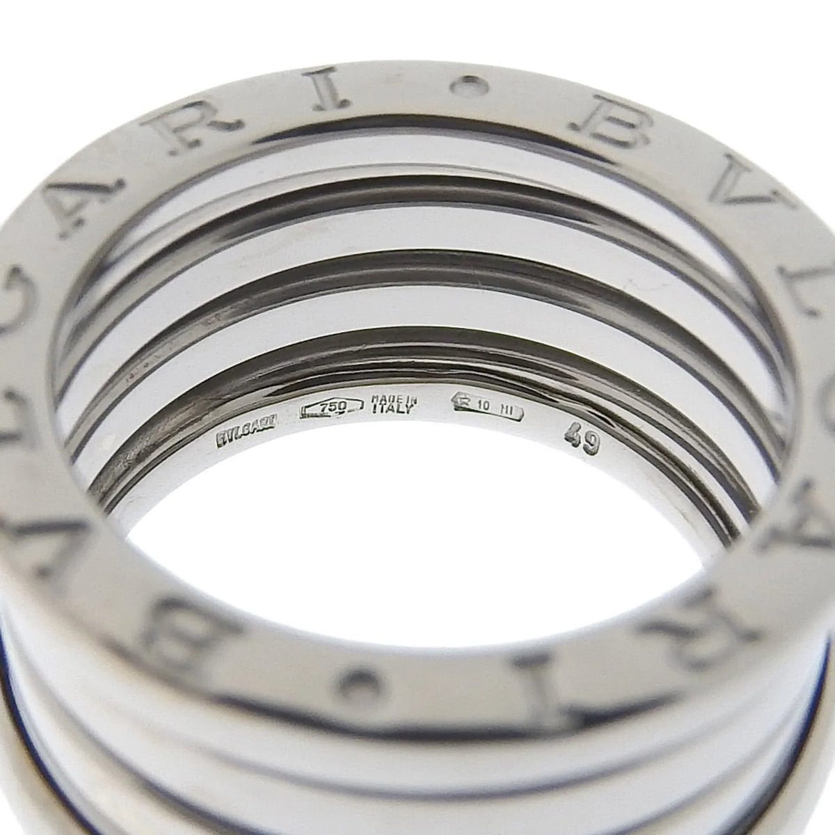 Ring One K18 B-zero1 I220823086 Pre-Owned 9.3g Gold BVLGARI White Approx. Bulgari B-zero Women's (Good)