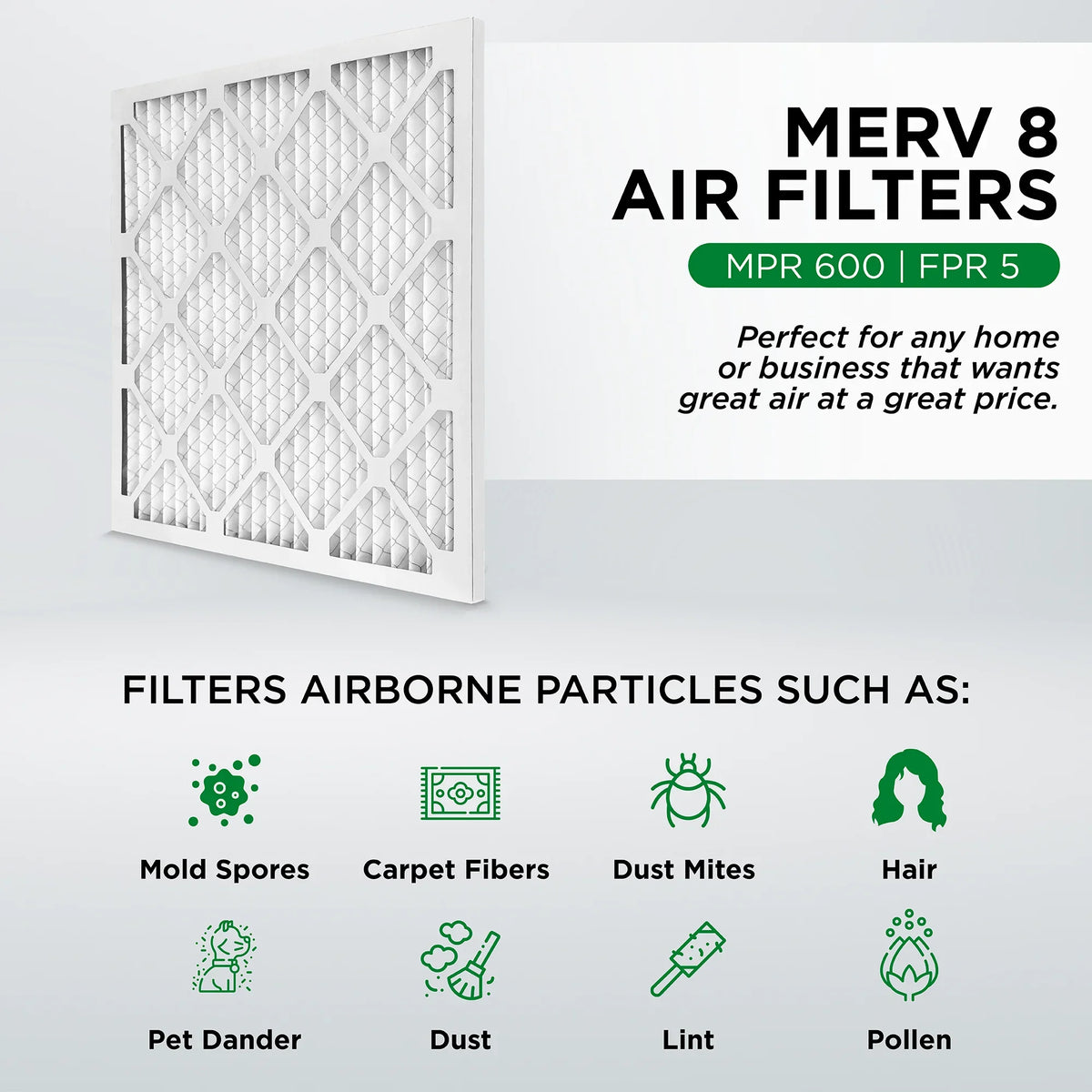 14x25x1 AC Air Furnace Actual Pamlico Case Size: 8 MERV Air Pleated 12. x 13-1/2 Filters. 24-1/2 x 3/4 of