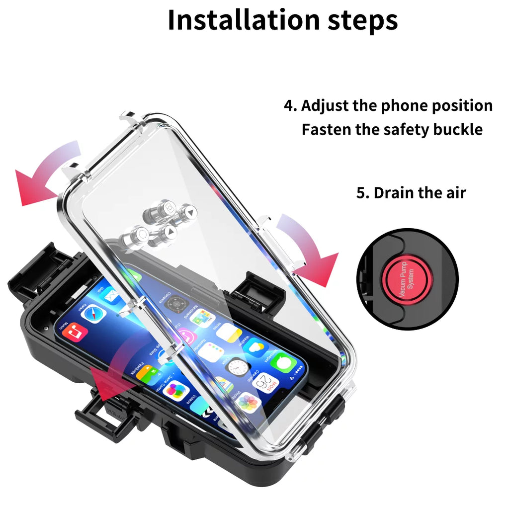 Underwater Pro 12 protection 30m] 13 Case Waterproof Universal full iPhone body Cover Max [98ft For / GREHOME Diving