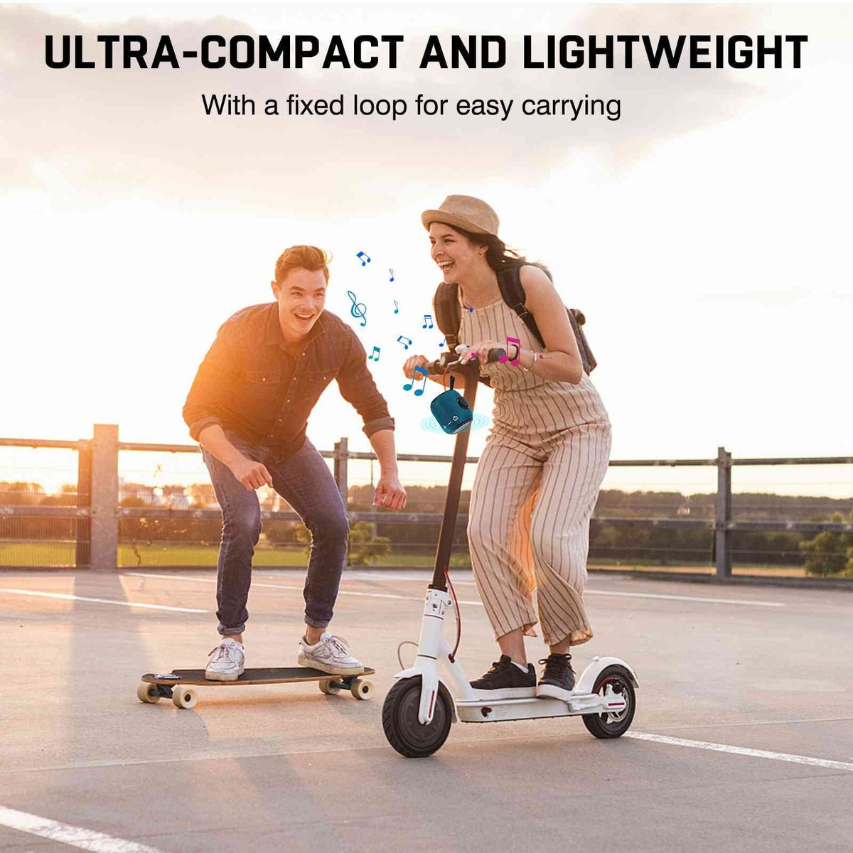 Parties, Perfect 3, Powerful Bluetooth - Max Blue Stereo Stereo True Waterproof, V5.2 Wireless Bluetooth for Latest IPX7 Scooter - Speaker: Pairing, Beach, Home, Outdoor, Design, Portable Sound, Mi