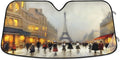 Protector Cars,SUVs,Trucks-55×27.6in to Old Shade,oldable UV Accessories Rays Sunshade Keep Visor Sun Windshield Wellsay Paris Blocks Protect for Car Landscape and Cool