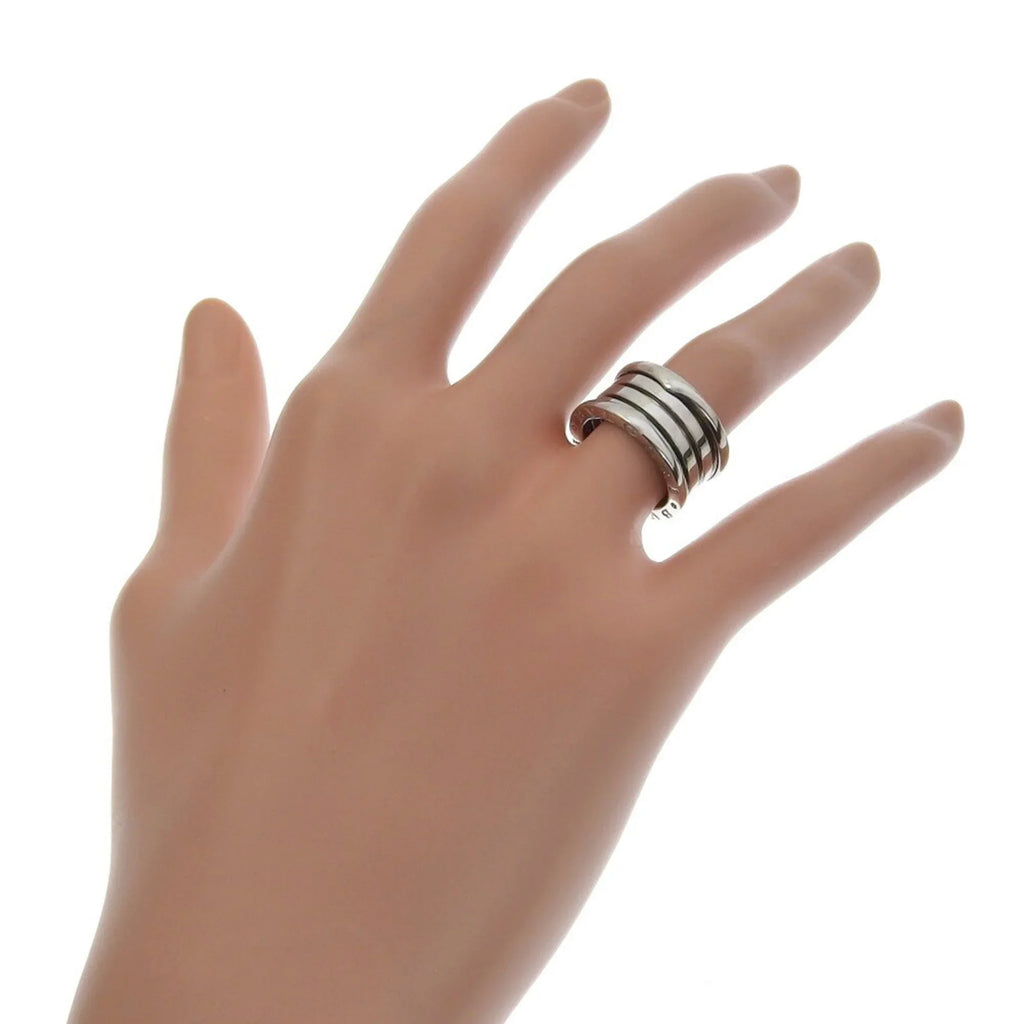 Ring One K18 B-zero1 I220823086 Pre-Owned 9.3g Gold BVLGARI White Approx. Bulgari B-zero Women's (Good)