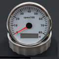 Waterproof 0-8000RPM Marine Tachometer 85mm Tachometer Gauge Meter Boat Hour Geloo
