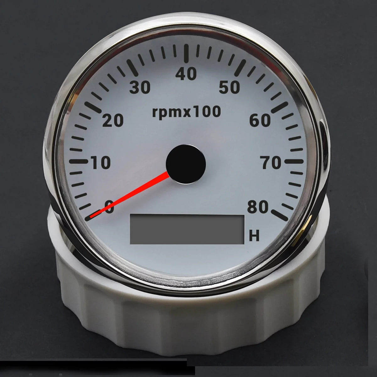 Waterproof 0-8000RPM Marine Tachometer 85mm Tachometer Gauge Meter Boat Hour Geloo