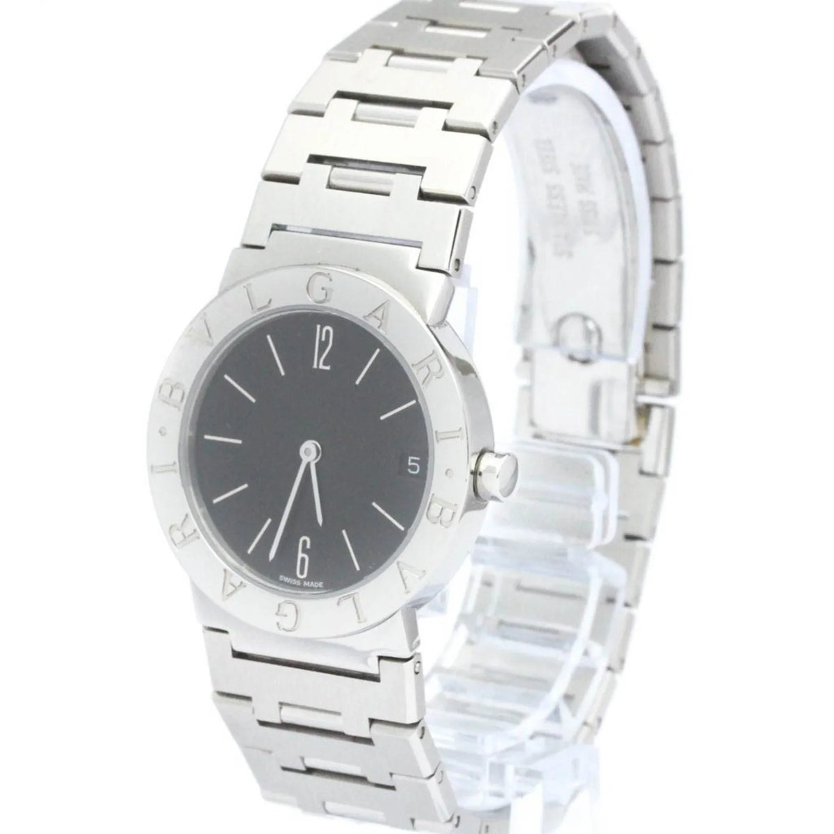 Polished BVLGARI BB30SSD BF565431 Quartz Steel Unisex Bvlgari Pre-Owned Watch Bvlgari (Good)
