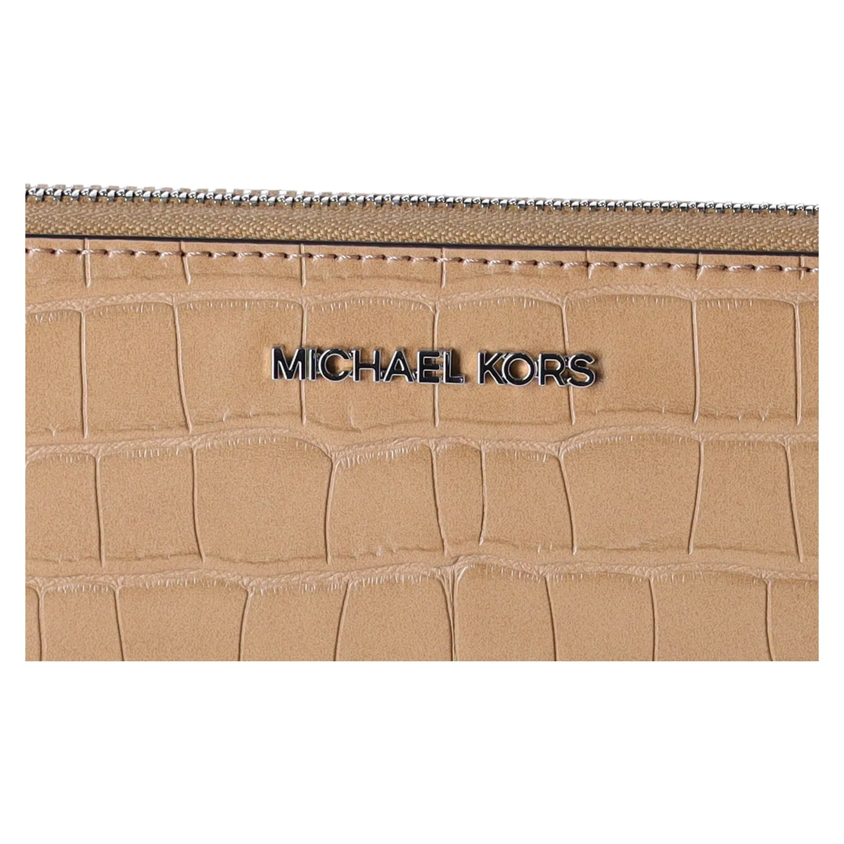 Embossed Travel Continental Croc Wallet Camel Set Large Kors Michael Jet