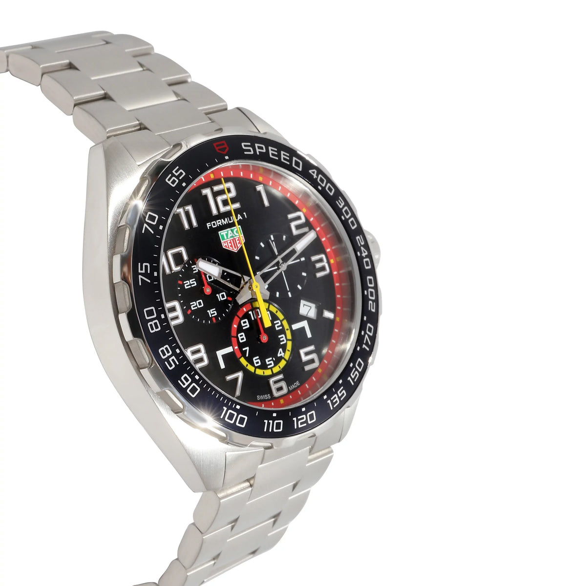 in Bull Watch Racing" Tag Men's Steel Formual "Red Pre-Owned CAZ101AL.BA0842 1 Heuer