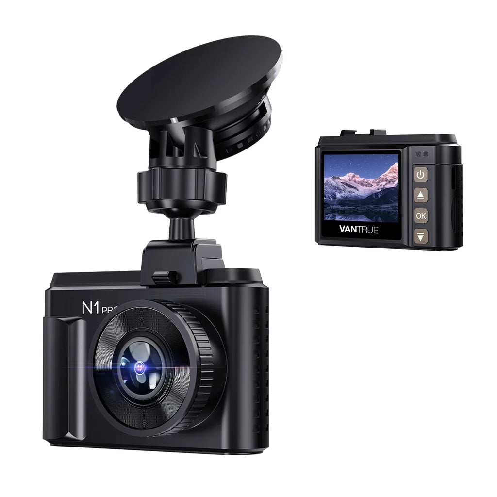 Night MiNi Optional Sony and Cam Recording, Dash Vantrue for Camera Time Cars, G-sensor, Car 1080P Lapse（N1W Parking Mode, Dashcam, Compact Sensor Loop Function Pro） GPS with with Vision