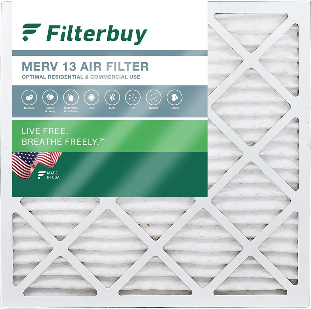 Pleated Air HVAC Filters AC MERV 24x24x4 13 Filterbuy Furnace (1-Pack)