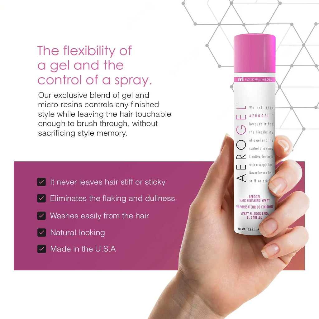 Oz 10.5 Hairspray, Tri Fl Aerogel Finishing Hair
