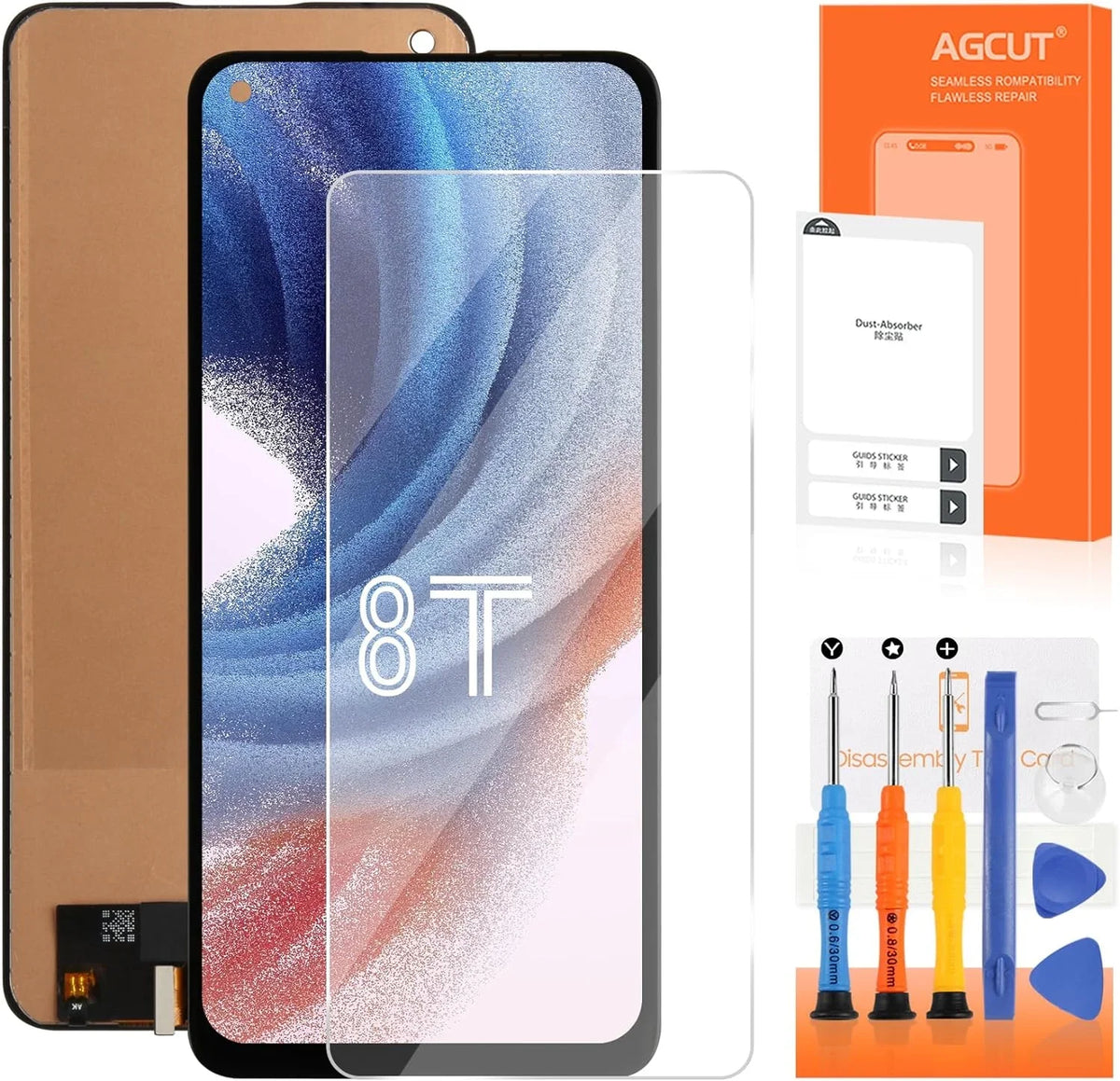 Digitizer KB2000 Screen Touch for Assembly Part Replacement Fingerprint) (Support OLED Display 8T+ KB2003 5G Repair Screen 8T KB2001 LCD KB2005 Oneplus