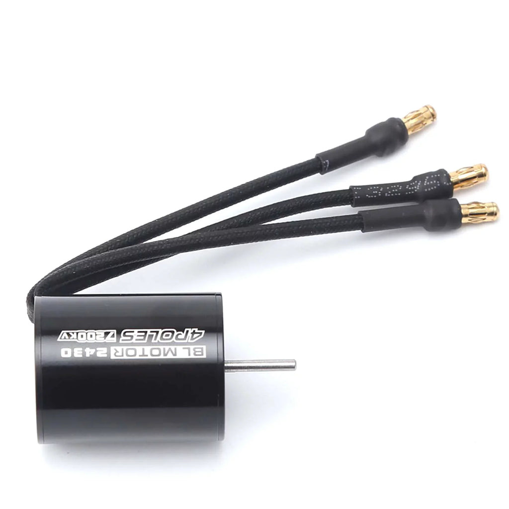 4P 7200KV Speed with RC Truck 2430 Sensorless Controller）for Brushless 1/18 1/16 Brushless ESC（Electric Meterk 25A Car Motor