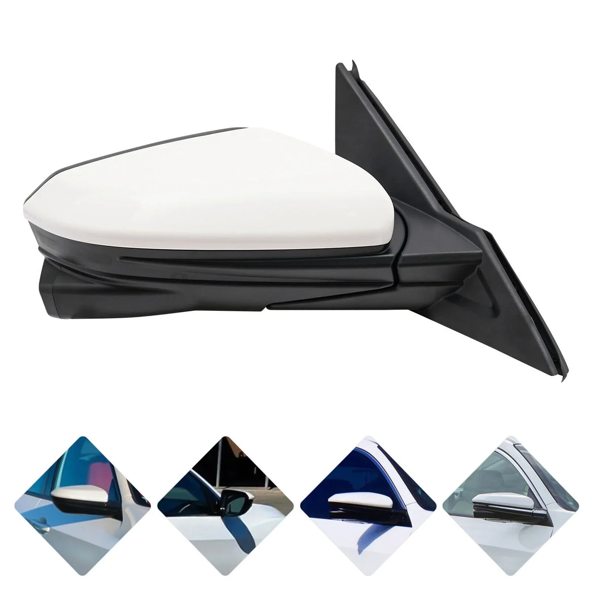 Honda 2016-2020 White Heated View Power Mirror Side Right Civic Camera Sedan Fit