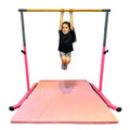Gym Kids Pink Legs, Training, 3-5FT, 5-Star Heavy-Duty, Gymnastic Curved TD Kip Junior Bar, Equipment Adjustable Home