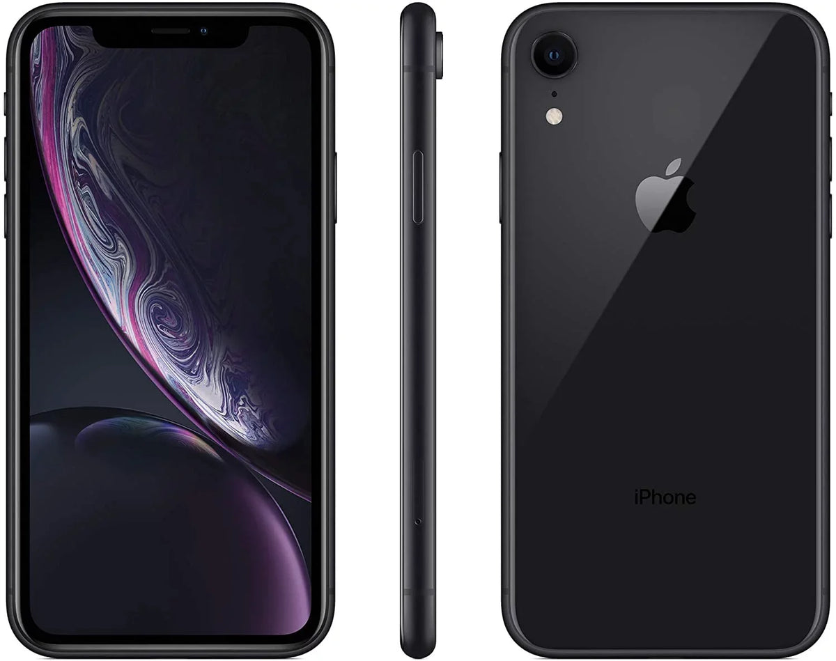 (Fully XR (Refurbished) iPhone Apple A1984 Black Unlocked) 64GB Restored