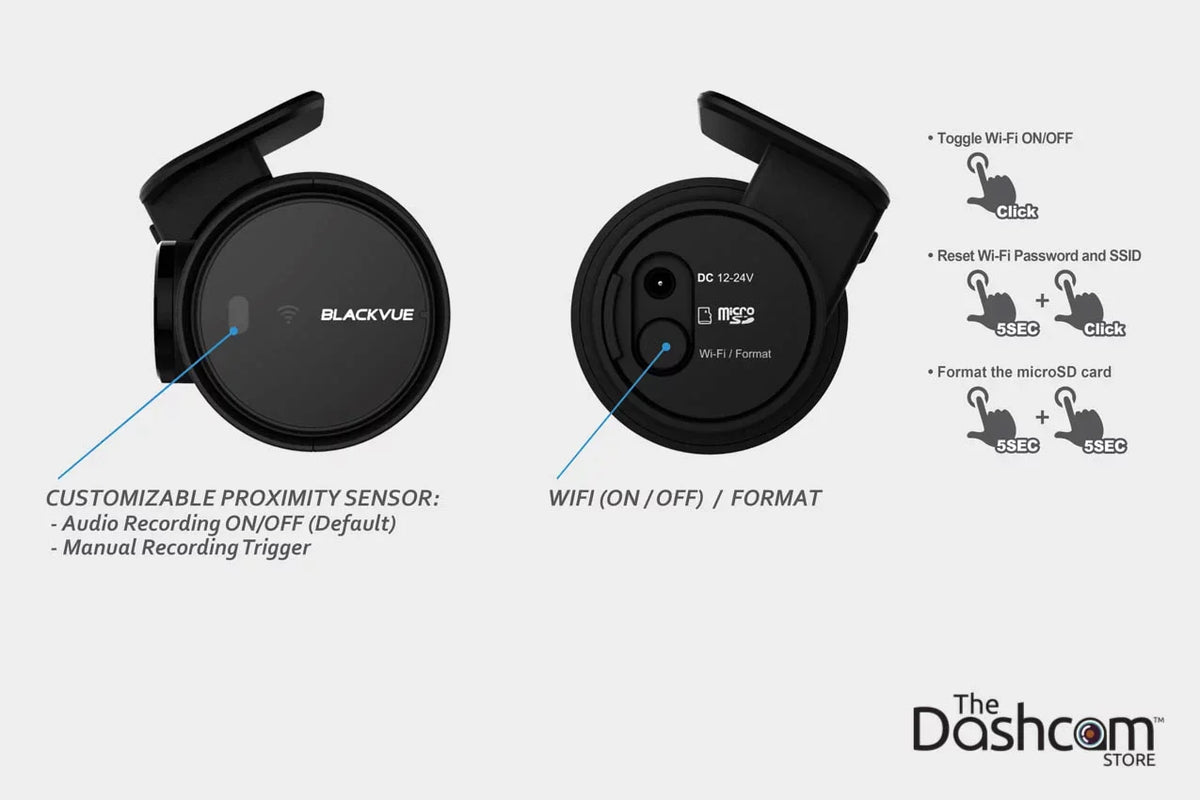 Dashcam 1080p/60fps Card WiFi GPS Memory Single-Lens 16 BlackVue GB DR750S-1CH w/