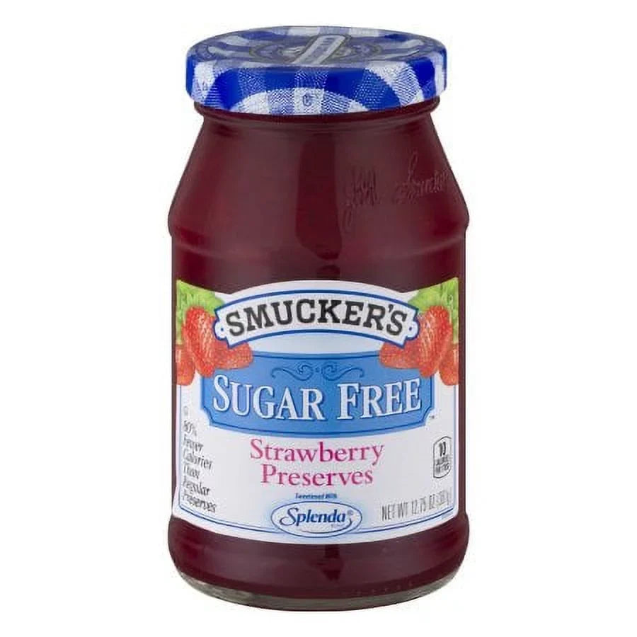 Smucker's of Free oz (Pack Sugar Strawberry - 12.75 4) Preserves