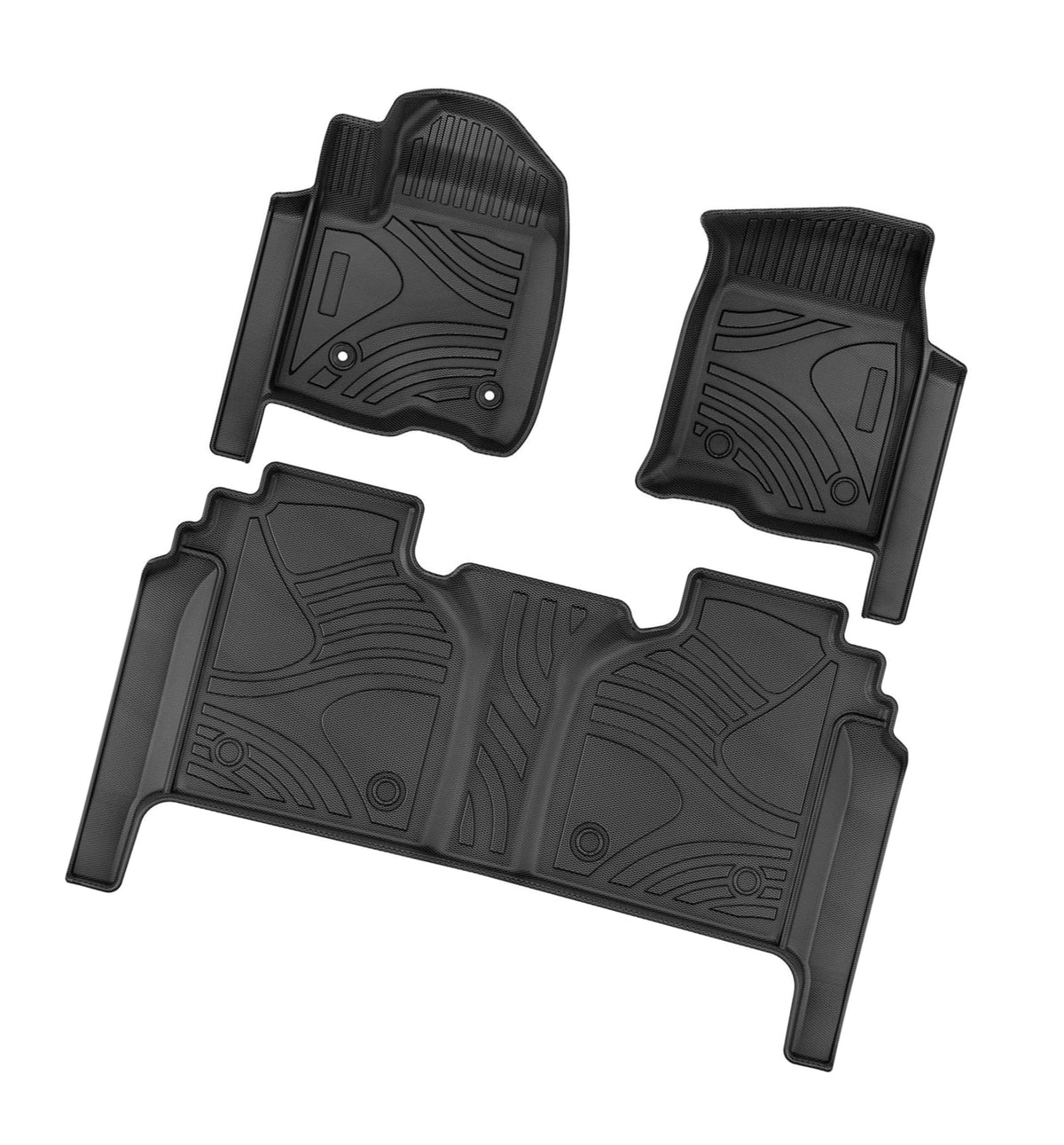 Floor Cab Auto For liner Underseat Box Crew & Storage 2019-2023 Liner Silverado Drive Chevy Mats