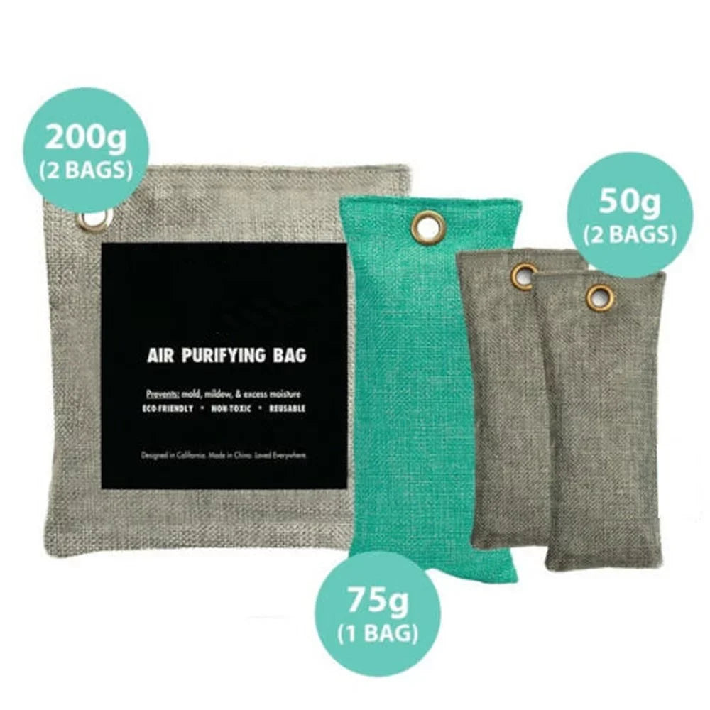 Activated Bamboo Charcoal Odor Bags Absorber Bag Air 500pcs Purifying Charcoal