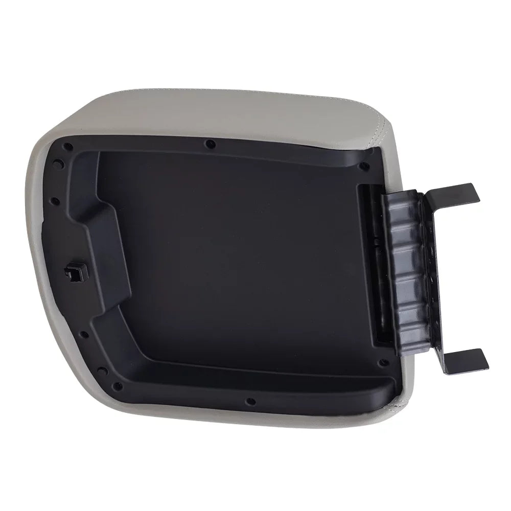 Center Lid Center Full Brock Truck Console Sierra Tahoe Armrest Replacement Gray Cover 2007-2013 with with Pickup Compatible Escalade Silverado Console