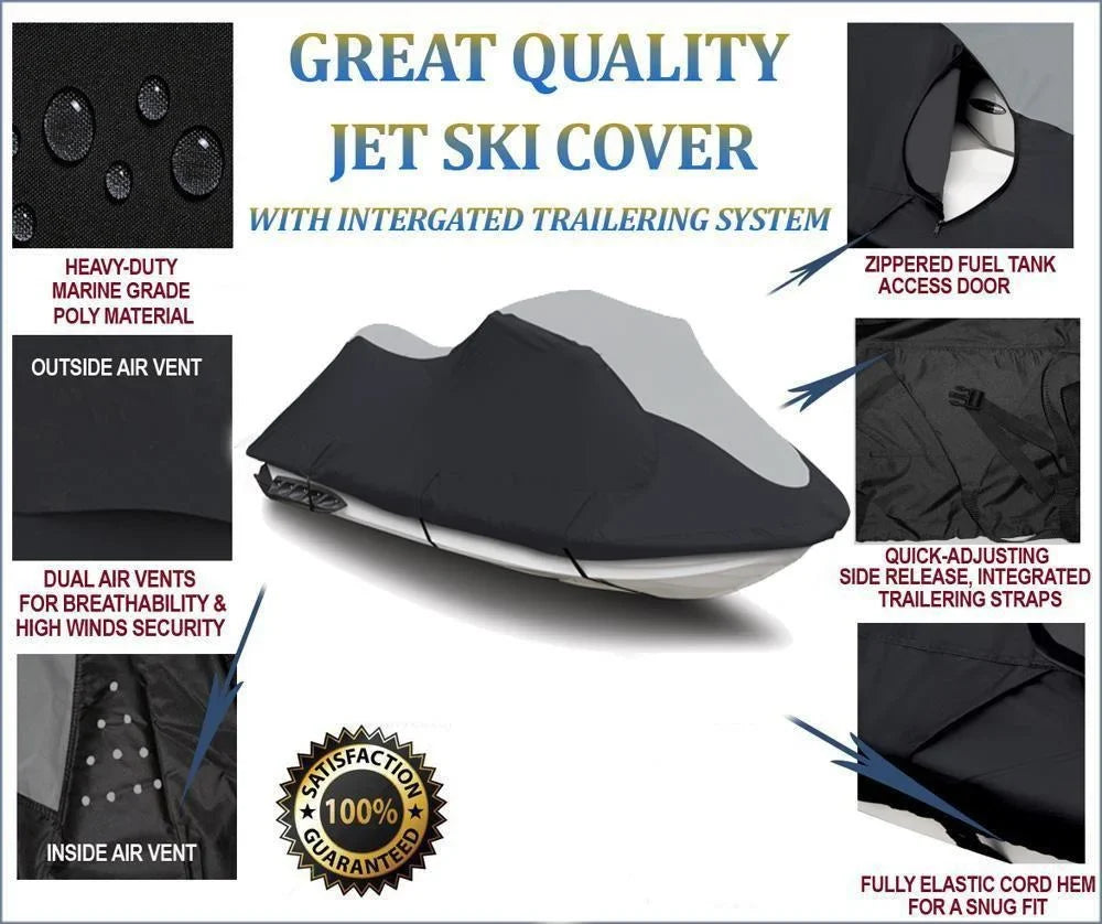 PWC for Sea HEAVY-DUTY 2011 260 SUPER Compatible Sea-Doo SKI iS Cover Doo 600D GTX Bombardier JET