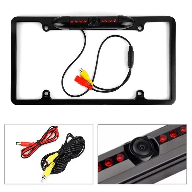 Camera KWV25BT Frame Plate for Black KW-V25BT License Rearview Backup JVC