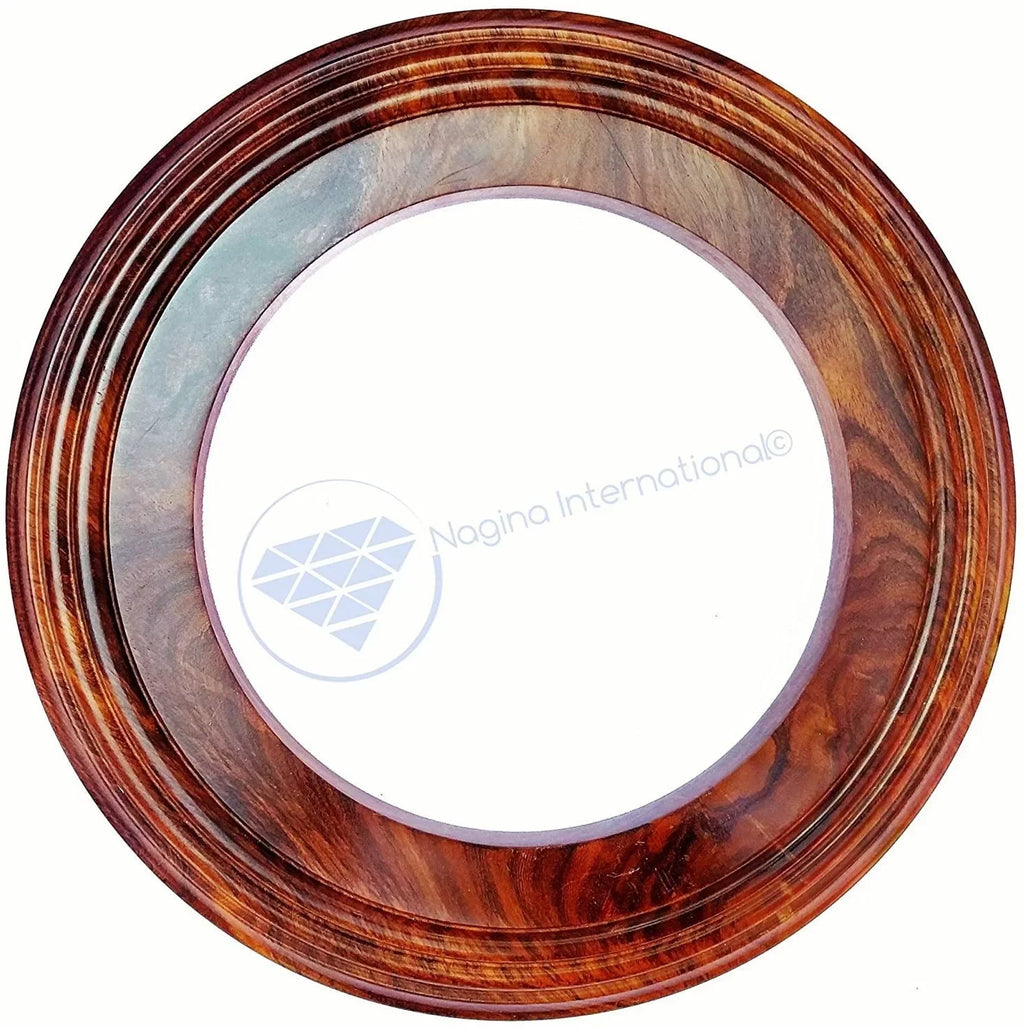| Solid Base Inches) Frame Handcrafted (16 International Hardwood Wooden Nagina Polished