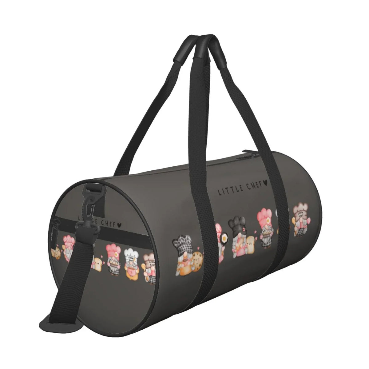 Sports Gnome Large Cylinder Luggage with Capacity Travel Bag Pocket Baker Bag Waterproof Bag Coaee Compartment and Gym
