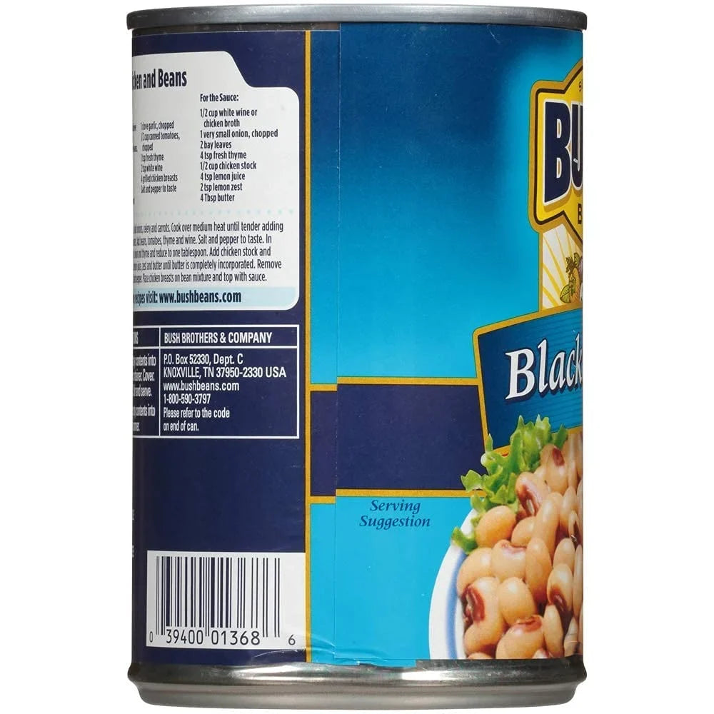 Peas, Of Best Bush,S Blackeye Beans, Baked 15.8 Oz 6) (Pack