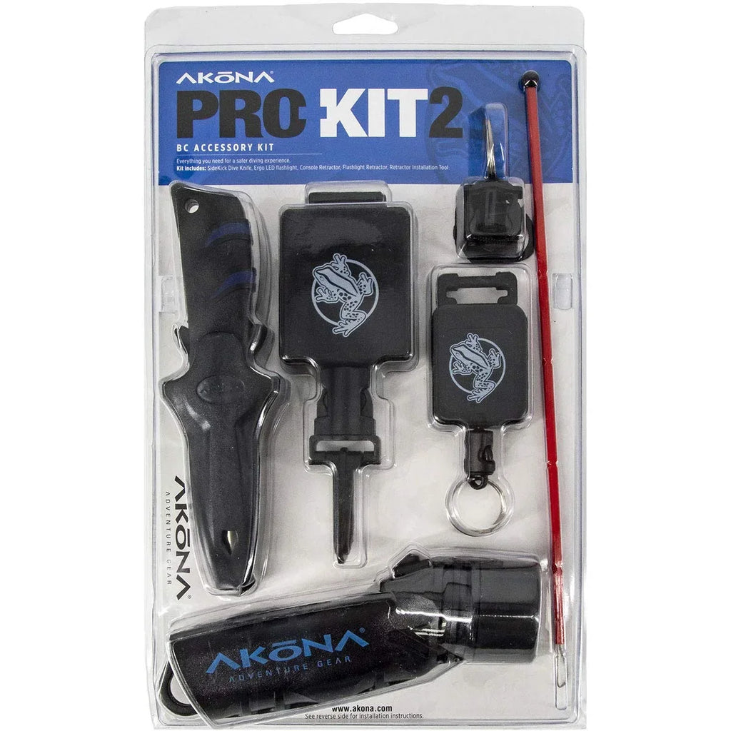 2 Light Scuba Kit BCD Sherwood Akona Pro-Kit Diving Accessory