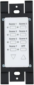 Dimming Line, Green Address, White Off 12 Communication, Dim/Bright, Mounted HXC7S-1TW DHC Controller, 2-Way Wall Seven-Scene Leviton Scene Switch