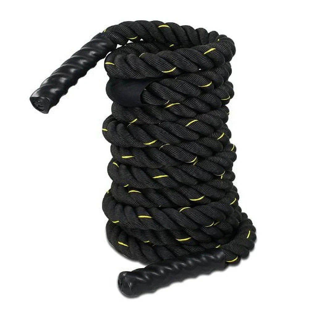 Equipment Exercise Strength ZENSTYLE Training Dacron Rope, 50ft Diameter Fitness Rope Poly 1.5" Battle Workout