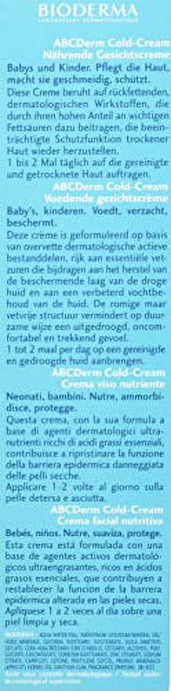 Cream Cream - Bioderma Cold Moisturizing Babies - Kids for and Gentle - - - Face Cream ABCDerm