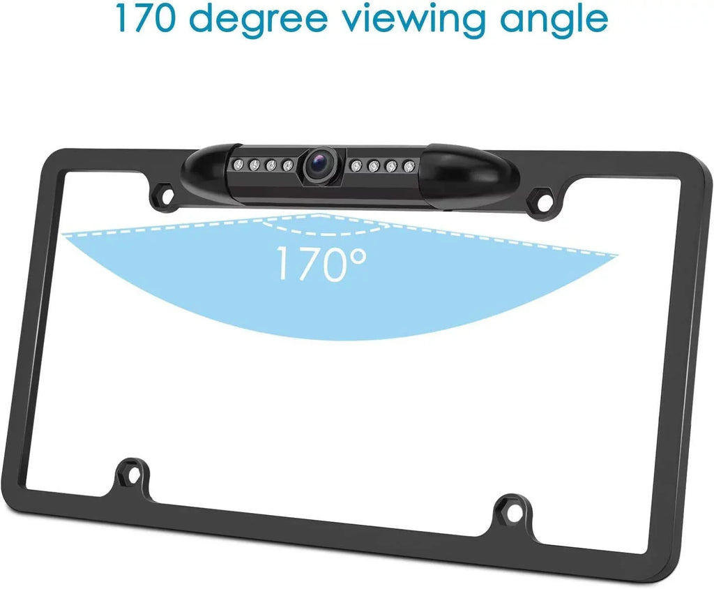 Camera KWV25BT Frame Plate for Black KW-V25BT License Rearview Backup JVC