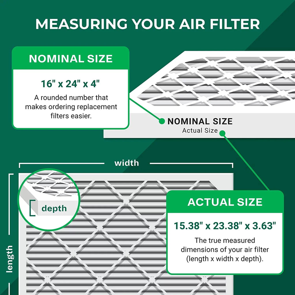 MERV Furnace 11 (1-Pack) 16x24x4 AC Filterbuy Filters Air HVAC Pleated