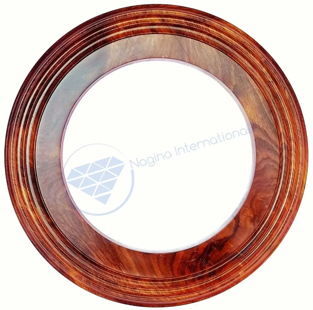 | Solid Base Inches) Frame Handcrafted (16 International Hardwood Wooden Nagina Polished