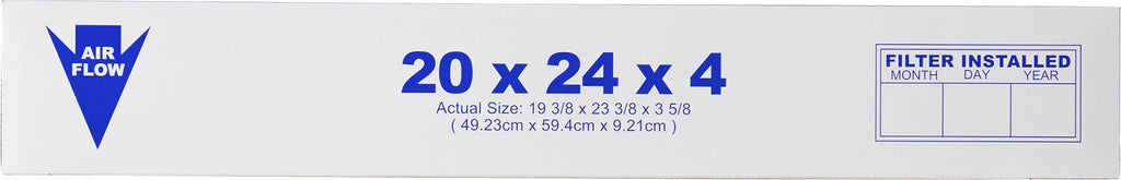 Pack Pure 1 Carbon MERV (3 5/8) 20x24x4 Plus Air Pleated 15 Nordic Filters