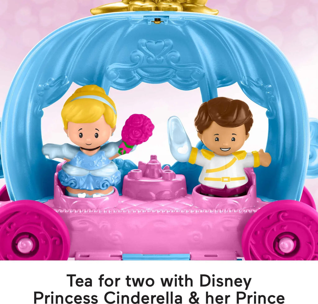Carriage Dancing Figures & Horse Little Disney People Playset Princess Cinderella’s Toddler with