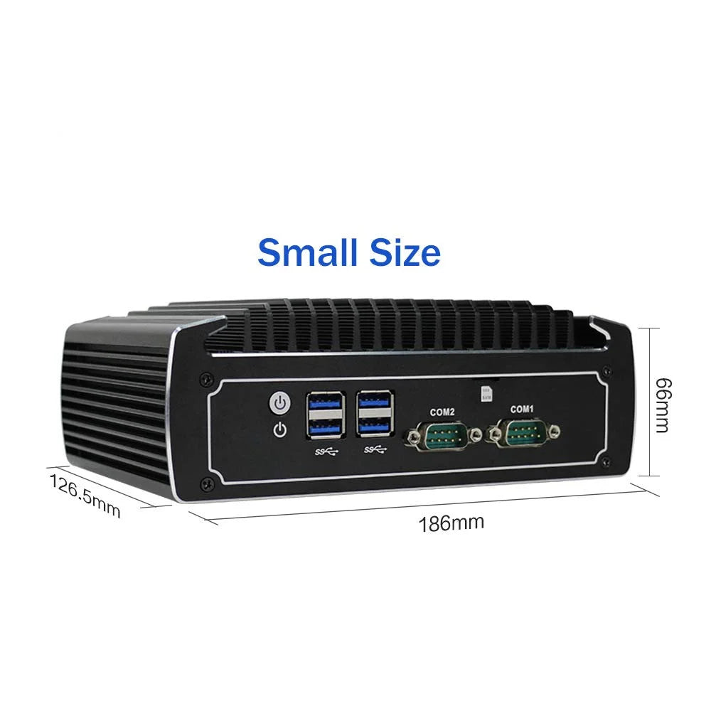 HDD, Nic, Dual Mini 4K 8th DP, Windows Gen, Pro SIM 128GB Mini PARTAKER i5 Cores 10 Slot, SSD 2 Industrial 4*USB3.0, 8250U 8GB Ram CPU, Card HD, COM, Powerful 4 PC, Core Fanless Computer, 1TB
