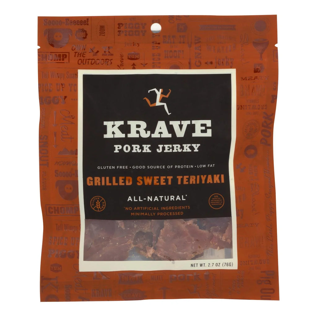 8 - - of Teriyaki Krave 2.7 oz Pork - Grilled Sweet Case Jerky