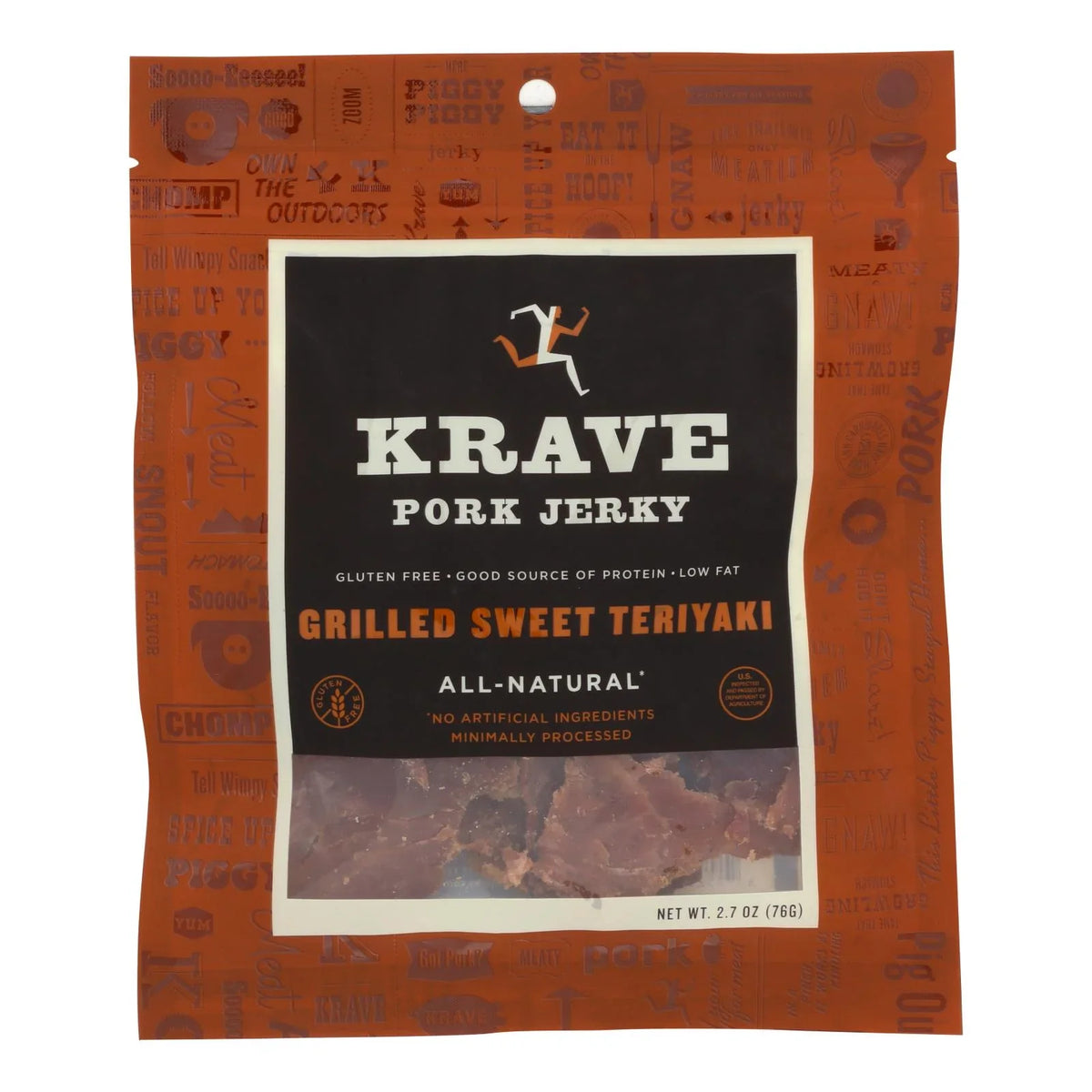 8 - - of Teriyaki Krave 2.7 oz Pork - Grilled Sweet Case Jerky