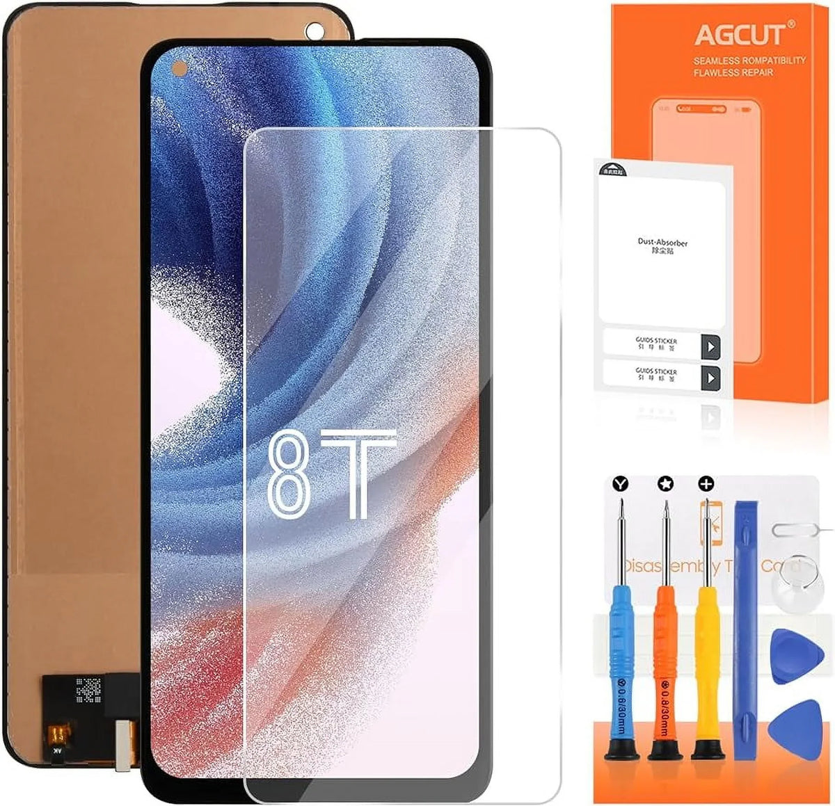 Digitizer KB2000 Screen Touch for Assembly Part Replacement Fingerprint) (Support OLED Display 8T+ KB2003 5G Repair Screen 8T KB2001 LCD KB2005 Oneplus