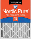 Pack Pure 1 Carbon MERV (3 5/8) 20x24x4 Plus Air Pleated 15 Nordic Filters