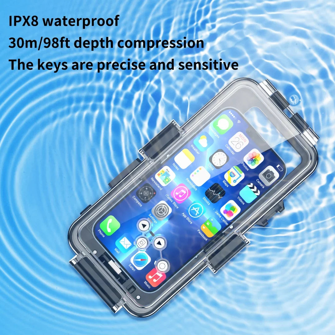 Underwater Pro 12 protection 30m] 13 Case Waterproof Universal full iPhone body Cover Max [98ft For / GREHOME Diving