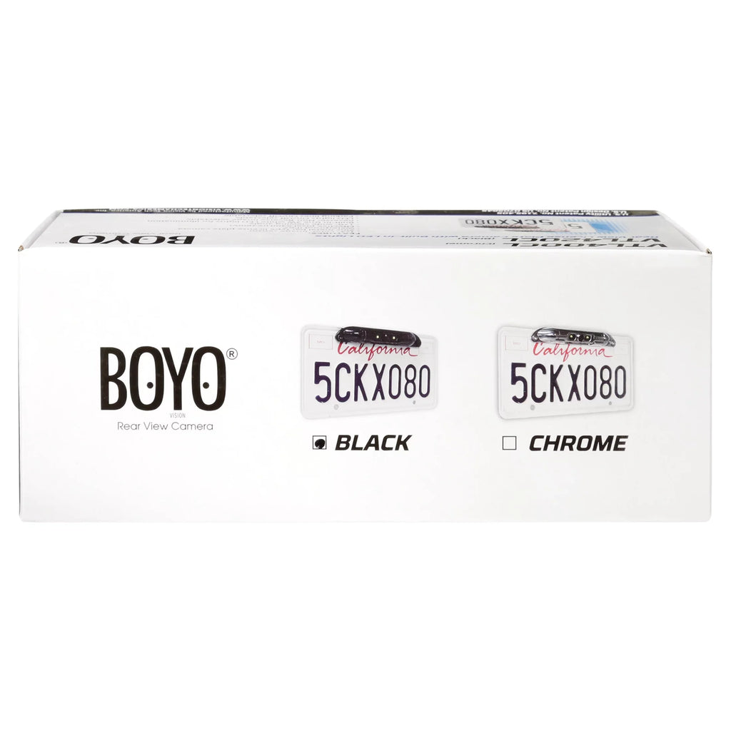 Lights License LED Backup - Parking VTL420CL Plate with BOYO Lines Bar-Type and (Black) Camera
