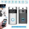 Doorbell Security System Record Camera IR Smart WiFi Video Visual Wireless Bell-Black