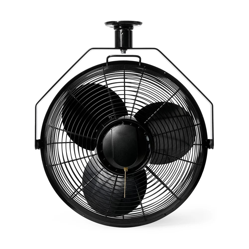 Non-Oscillating Ceiling King Motor Speed HP 18" Fan Mount Air Enclosed 3 1/16