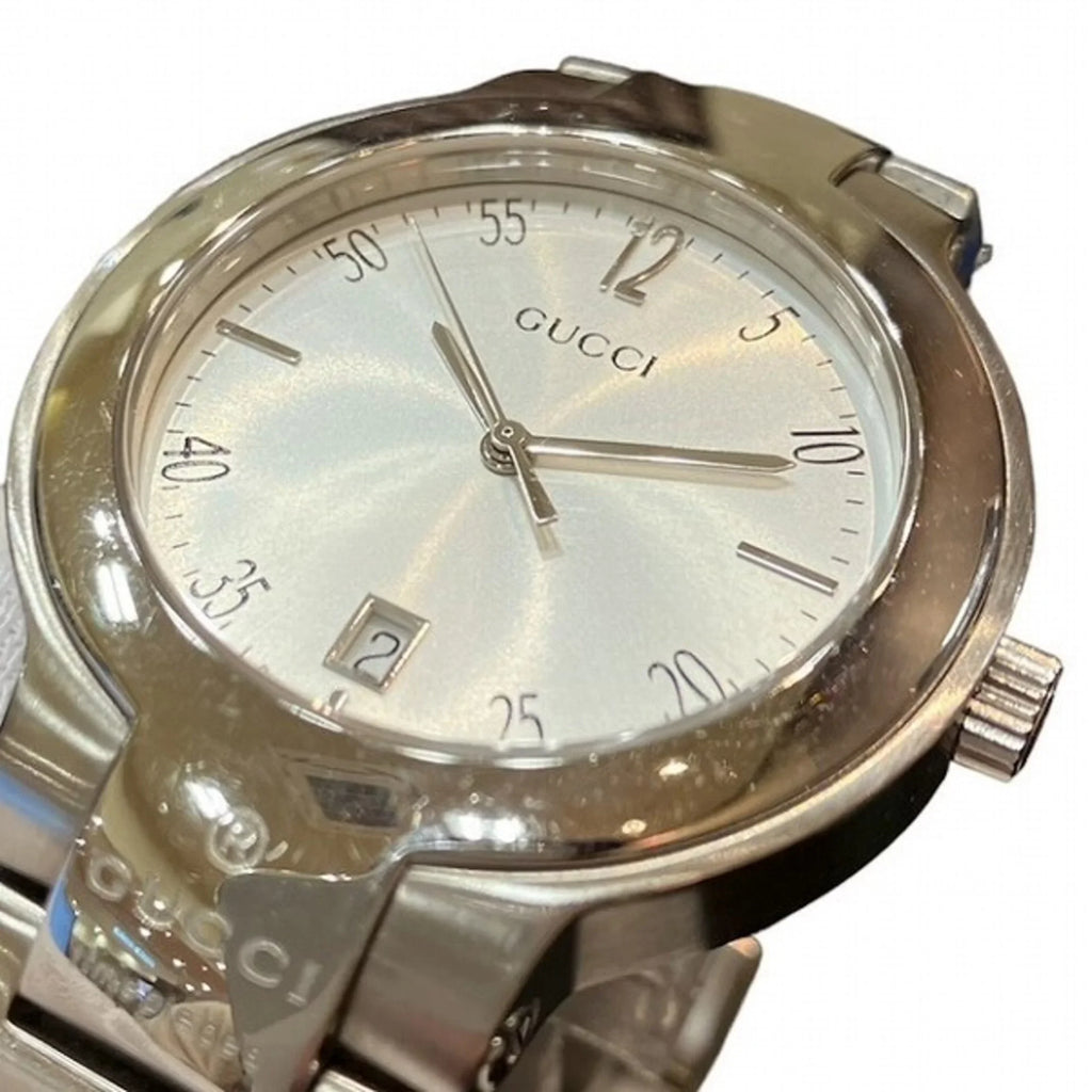 Pre-Owned Gucci 8900M GUCCI watch (Good) quartz ladies silver